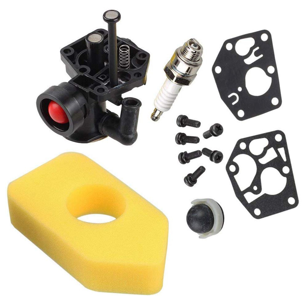 795477 Carburetor And 698369 Air Filter For Briggs & Stratton Compatible With 795469 794147 699660 794161 498811 9323874174549