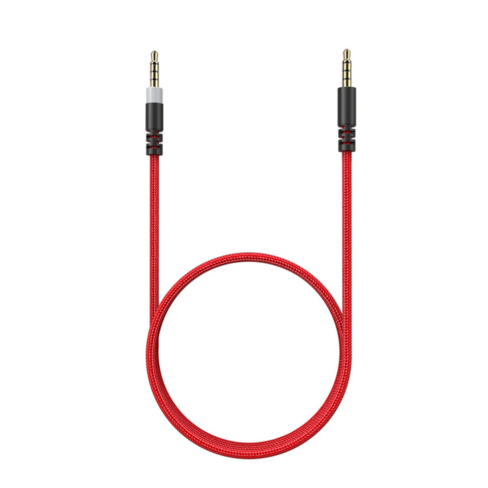3.5Mm Headphone Auxs Cord Flexible Braide Construction-1.5M Red 7754000542994