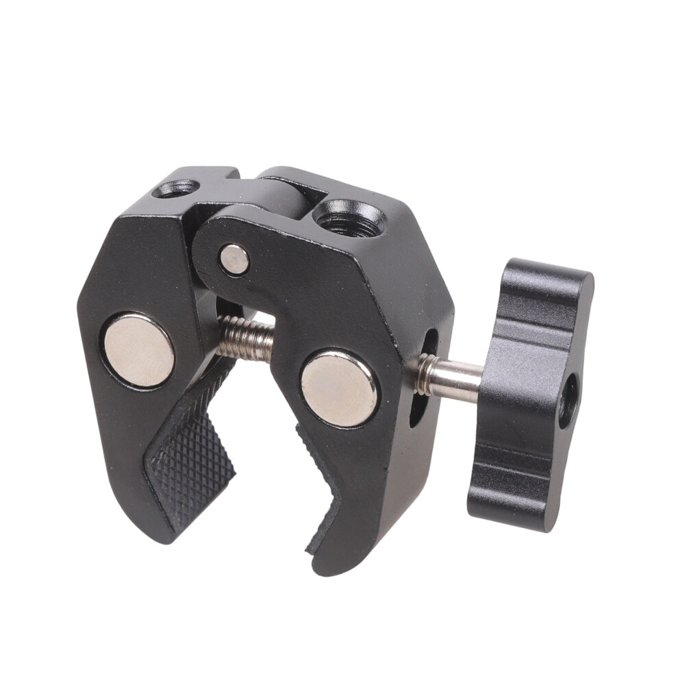 Two Thread Aluminum Crabs Clamp 50Mm Adjustable Grip For- Black 7754000543632