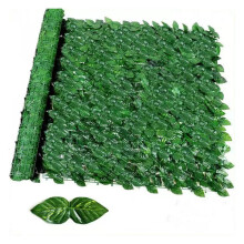 Dichte privacyomheining voor de tuin, onderhoudsvriendelijk kunstmatig klimopscherm met kleurechte materialen en UV-bestendige coating voor een