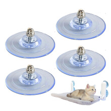 Cat Bed Suction Cups Replacement 4 Pcs Clear Strong PVC Adhesive Max 20kg Screws Included For Cat Window Seat