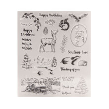 Christmas Silicone Stampers Clear Scrapbooking Stamps for