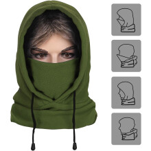 Passamontagna caldo per sport invernali, copricapo unisex con copertura integrale regolabile, maschera da sci antivento in morbido pile, traspirante