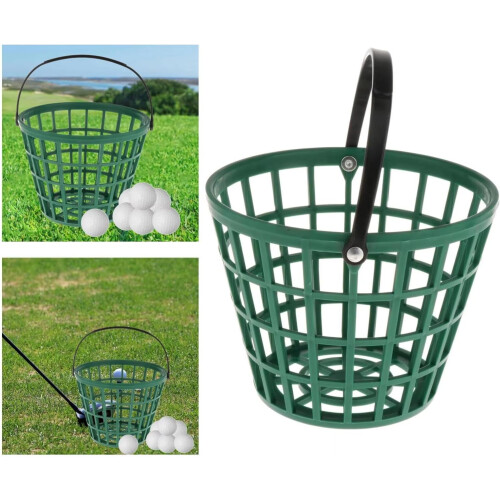 Unbreakable Golfs Basket Carrying Bucket Holder With Handle Durable Plastic Construction Practice Range Storage 1