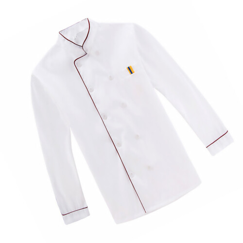 Uniform Küchenkoch Anti-Spritz Langarm Rot Größe M