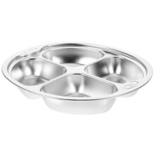 Stainless Steel Divided Toddler Plate Safe Unbreakable Baby Dish