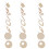1 Set Onafgewerkte Oorbellen Blanks Drop Charms 4