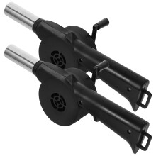 2 Handmatige BBQ Fan Blazer Voor Outdoor Grill En