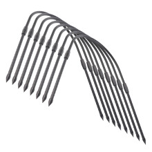 Aros de jardín para bancales elevados, kit de aros para invernadero, soportes de jardín de fibra de vidrio, estructura de túnel de cultivo para