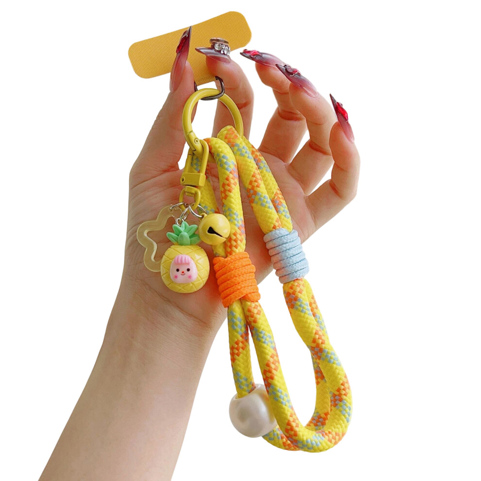 Fashionable Multicolor Braided Phone Lanyard With Cute-No. 1 7627000369550
