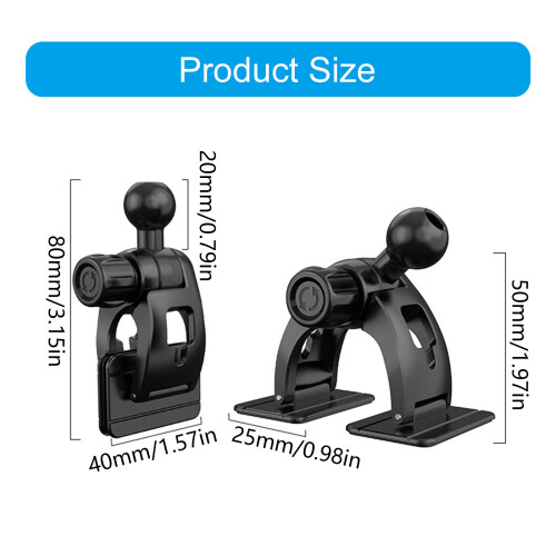 Adjustable Adhesive Phone Brackets 17mm Ball Joint Adapter For 2