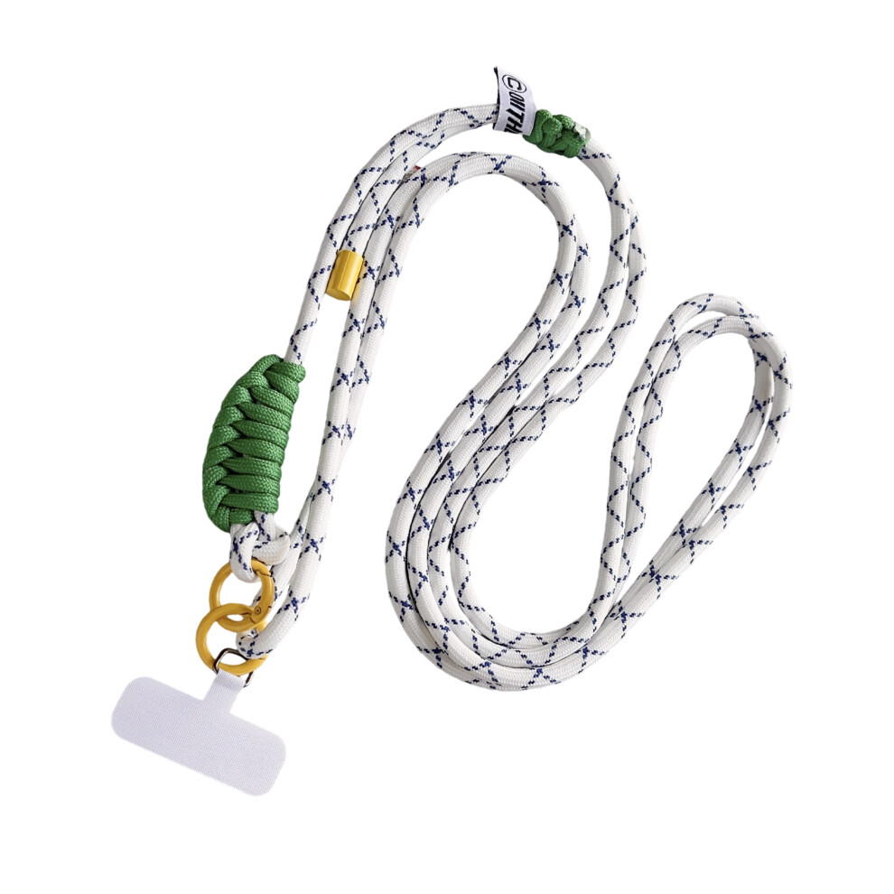 Nylon Mobile Device Lanyard Easy- And Gree White/Blue 7627000368621
