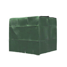 Robuuste IBC-tankhoes van 420D-materiaal, UV-bescherming, geschikt voor buitengebruik, 1000 liter regenwatertank voor de tuin, zwart