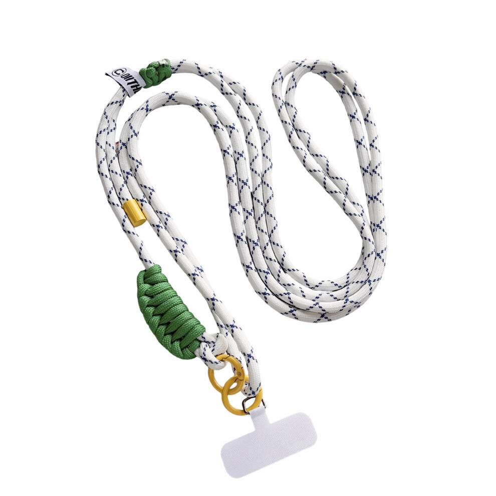 Retractable Mobile Lanyard Secure- And Gree White/Blue 7751000410308