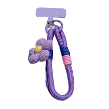 Flexible Mobile Accessory Strap Lanyard Flower Charm T-No. 2