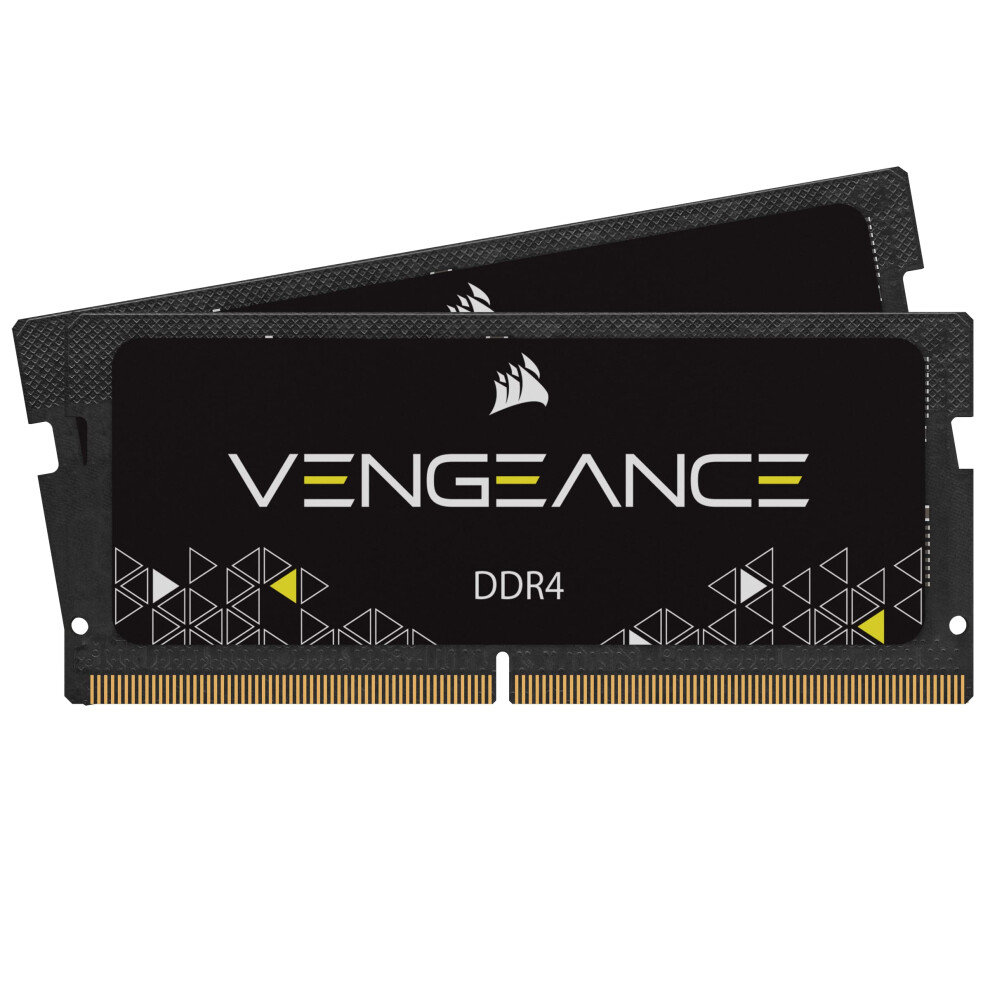 Corsair Vengeance Sodimm 32Gb (2X16gb) Ddr4 3200Mhz C22 Memory For Laptop/Notebooks - Black