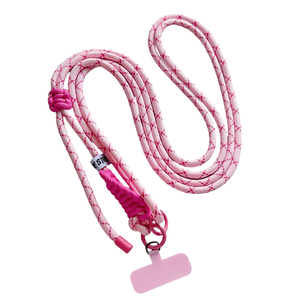 Retractable Mobile Lanyard Secure Attachment System- Rose Pink 7751000410414