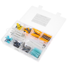 1 Set 200 Delige Self-Tap Schroeven Met Expansie Rubberen Plug