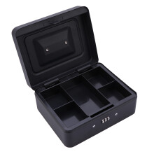 Safety Cash Box Metal with Password Lock Durable for Store Use