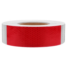 5Cm*45M Reflektierende Folie Rolle Weiß Rot Für Fahrzeuge