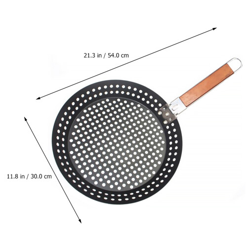 Non-Stick Pizza Pan Vouwbare Bbq Grillpan Bakplaat 1