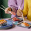 6Pcs Ceramic Chopsticks Holder Green Japanese Design Tableware Rest 10