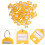 50 Stuks Plastic Sleutelhangers Id-label Met Splitsringen 3