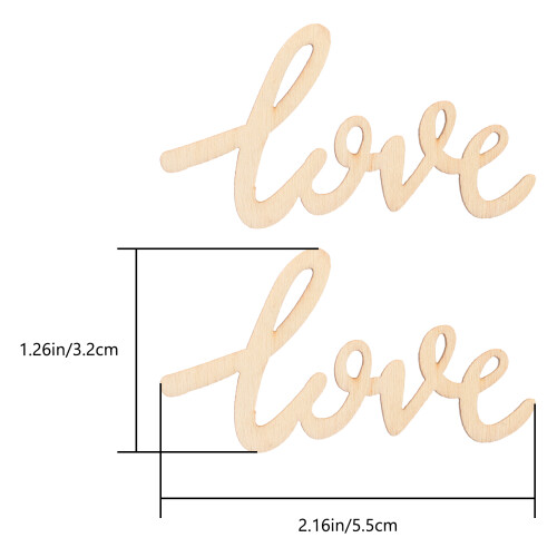 18 Stuks Letters “Love” Hout Voor Craft 1