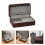 Portable Walnut Aufbewahrungsetui Reise Schmuckbox Retro High-End 9