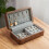 Portable Walnut Aufbewahrungsetui Reise Schmuckbox Retro High-End 6