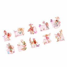 30-Blätter Pink Vintage Feenaufkleber Scrapbook