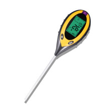 Batterijloze digitale pH-meter voor bodemmeting meet vocht, licht en temperatuur. Compact en draagbaar apparaat voor binnen- en buitentuinen.