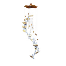 Solar Wind Chime With Lights, Angel Shaped Color Changing Wind Chime Waterproof Wind Chimes For Garden And Indoor Use Lightweight Durable Decorative O