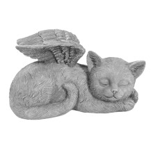 Geschenke zum Gedenken an Haustiere, liebevolles Geschenk, friedliche Schlafstatue, handbemalt, wasserfestes Kunstharz, sonnenbeständige