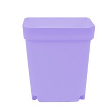 Set di vasi da fiori in plastica dal design geometrico minimalista, vasi quadrati traspiranti e indeformabili per piantine, elementi decorativi per