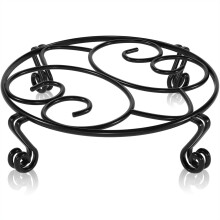 Metallständer mit Blumenmuster, elegantes Design, rostfreie Pflanzenstütze aus Eisen für Innen- und Außengärten