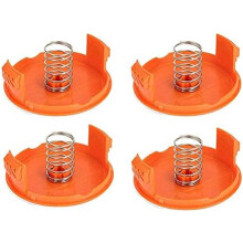 Pièces détachées pour coupe-bordures sans fil pour l'entretien du jardin, protection de bobine compatible Black & Decker, 4 couvercles de bobine