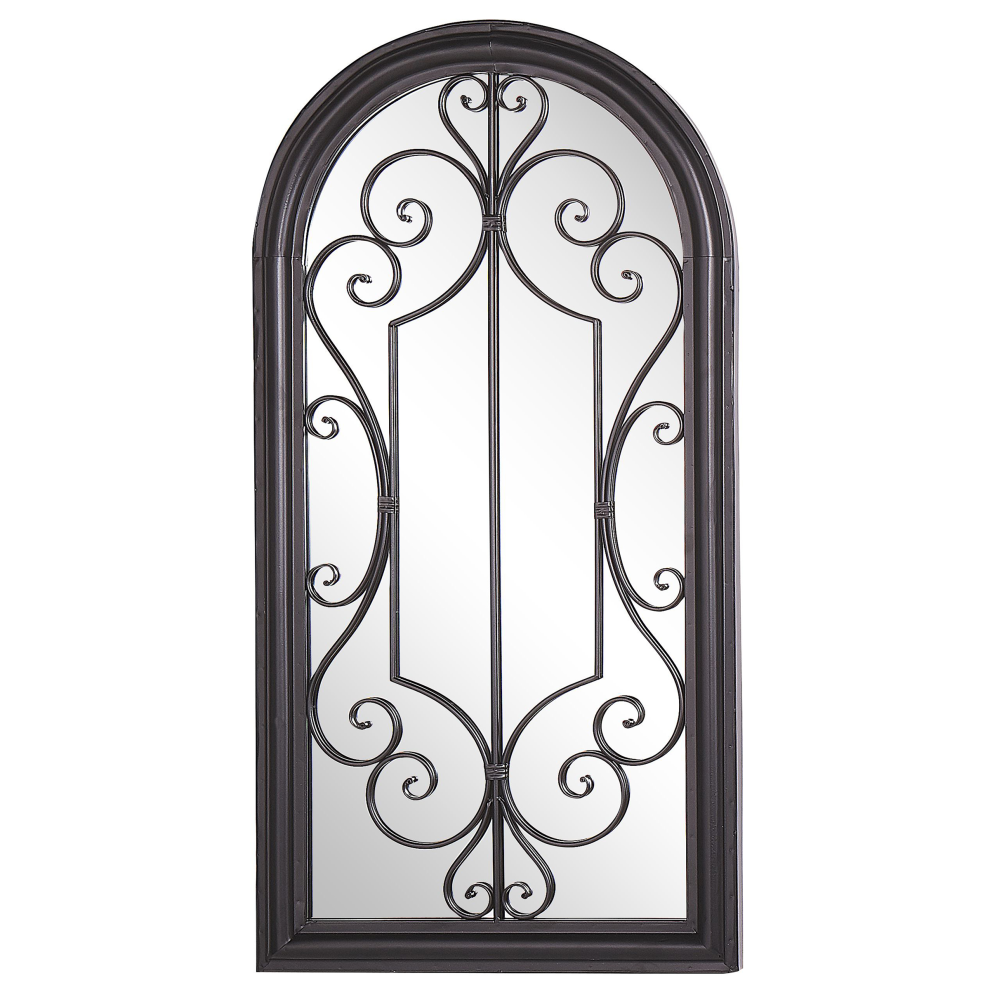 Wall Mirror CAMPEL 49 cm 97 cm Metal Black-image-OPC-P97HTX5-NEW