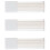 3Pcs White Travel Lotion Airless Pump Bottles Durable Plastic 9