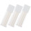3Pcs White Travel Lotion Airless Pump Bottles Durable Plastic 10