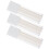3Pcs White Travel Lotion Airless Pump Bottles Durable Plastic 5