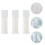 3Pcs White Travel Lotion Airless Pump Bottles Durable Plastic 8