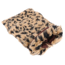 Fashion Leopardenmuster Warmhaltende Hundebekleidung – Größe L