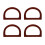 4 Stuks D- Portemonnee Handvat Bamboe Tas Accessoire 9