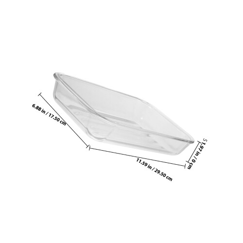 De Hornear De Vidrio Transparente Para 1