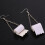 De 3 Piezas Collar Pendientes Estuche Cuero Mujer 6