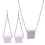 De 3 Piezas Collar Pendientes Estuche Cuero Mujer 7