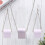 De 3 Piezas Collar Pendientes Estuche Cuero Mujer 11