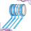 8 Unidades Timeline Washi Para Scrapbooking (Azul) 6