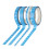 8 Unidades Timeline Washi Para Scrapbooking (Azul) 2
